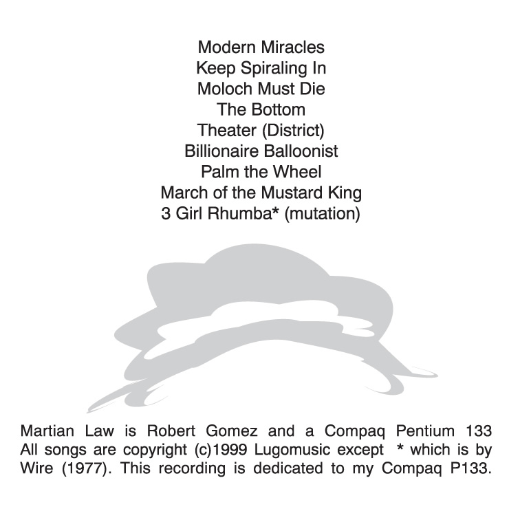 Martian Law - The Exciting Sounds of a Compaq P133 (back)