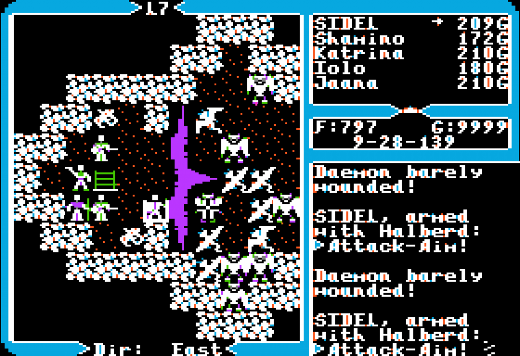 Ultima V battle screen in Doom