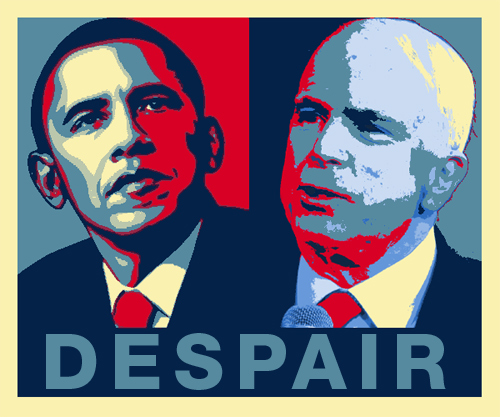 Obama McCain Despair