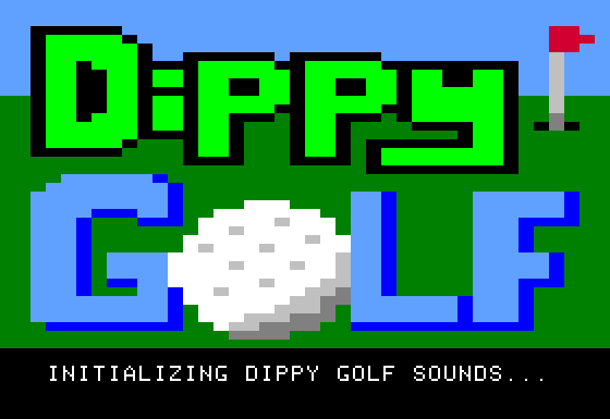 “Dippy Golf” – Another Apple ][ Game I Wrote as a Kid